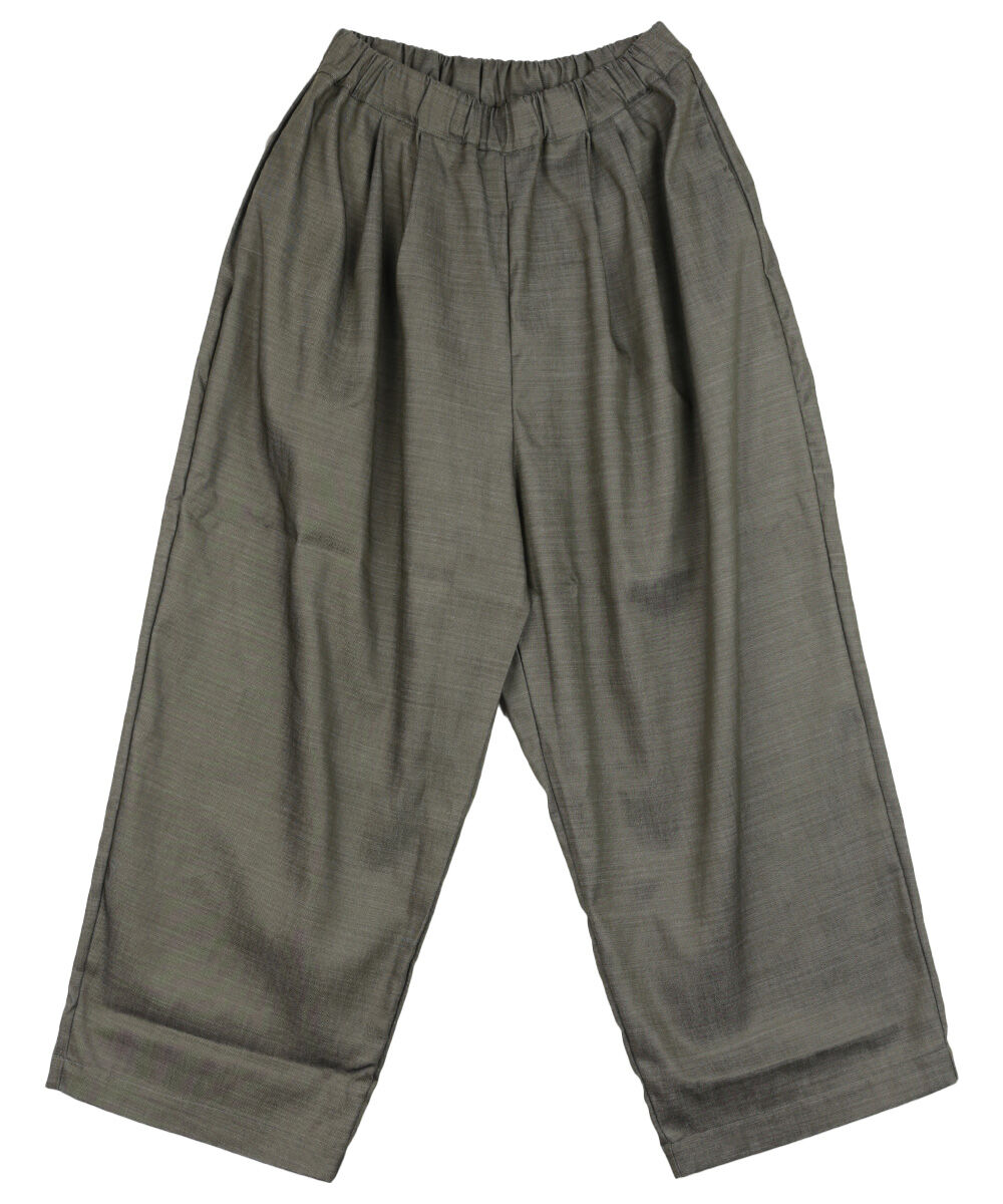 ナル シャンブレーツイルタックワイドパンツ naru 2025春夏新作