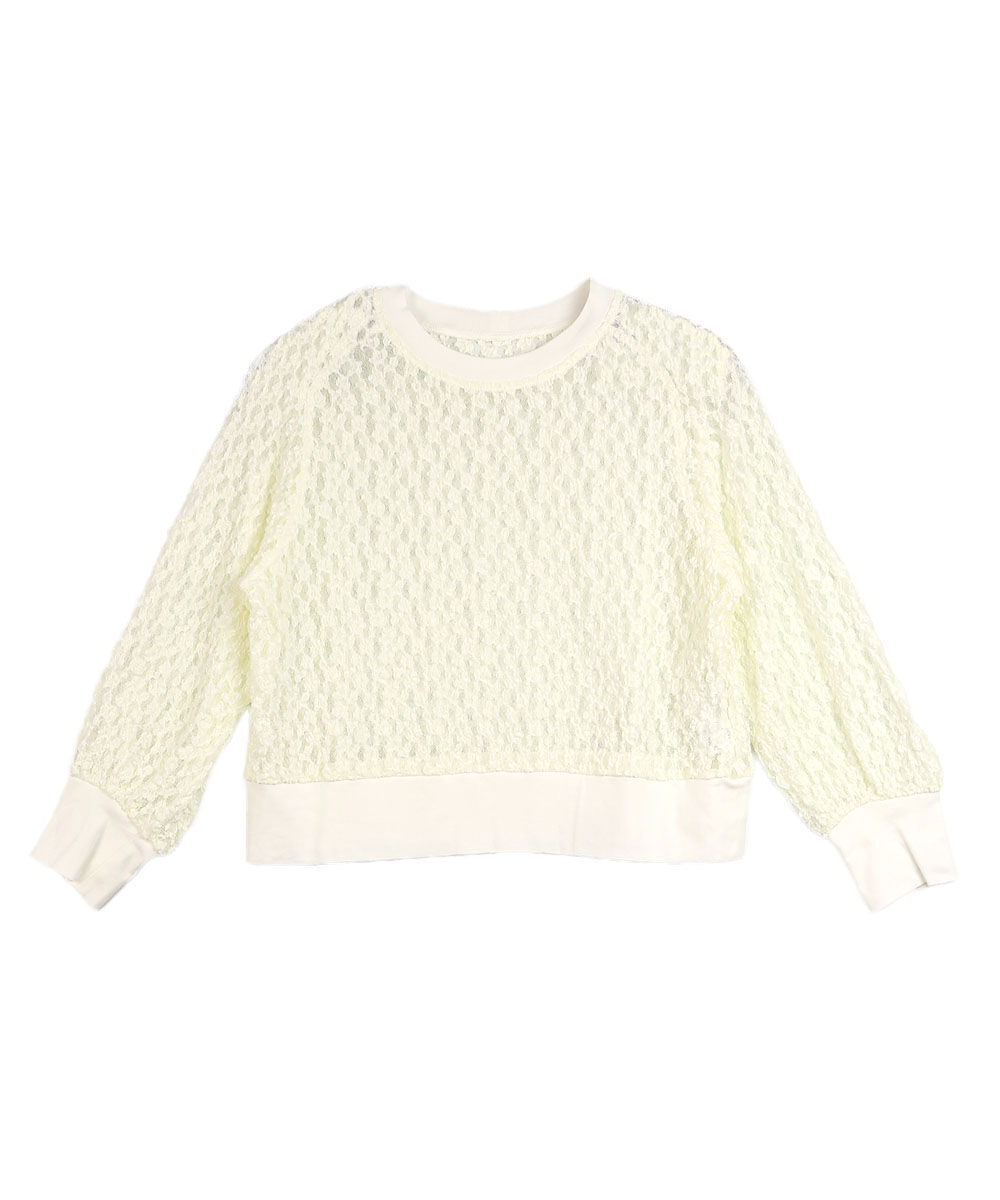 PUPULA（ププラ） シュリンクレース シアー プルオーバー PUPULA 2025