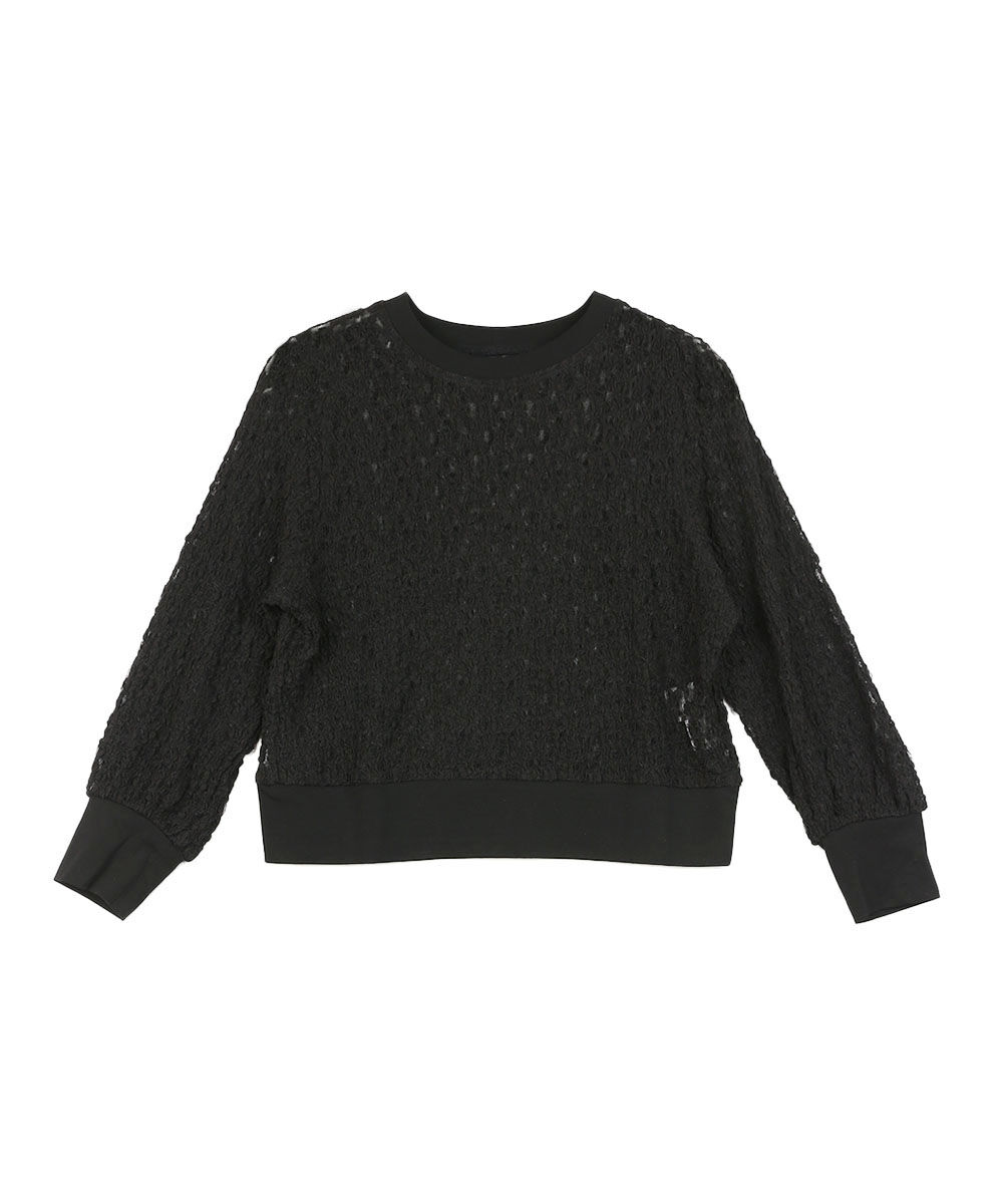 PUPULA（ププラ） シュリンクレース シアー プルオーバー PUPULA 2025