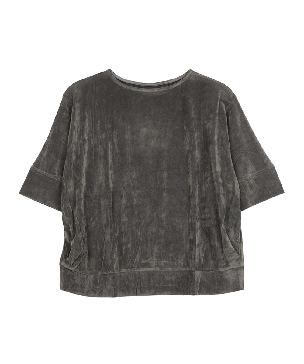 ププラ チュールフロッキー 7分袖 シアー プルオーバー PUPULA 359036 国内正規品 2025秋冬新作 送料無料 PUPULA（ププラ） チュールフロッキー 7分袖 シアー プルオーバー