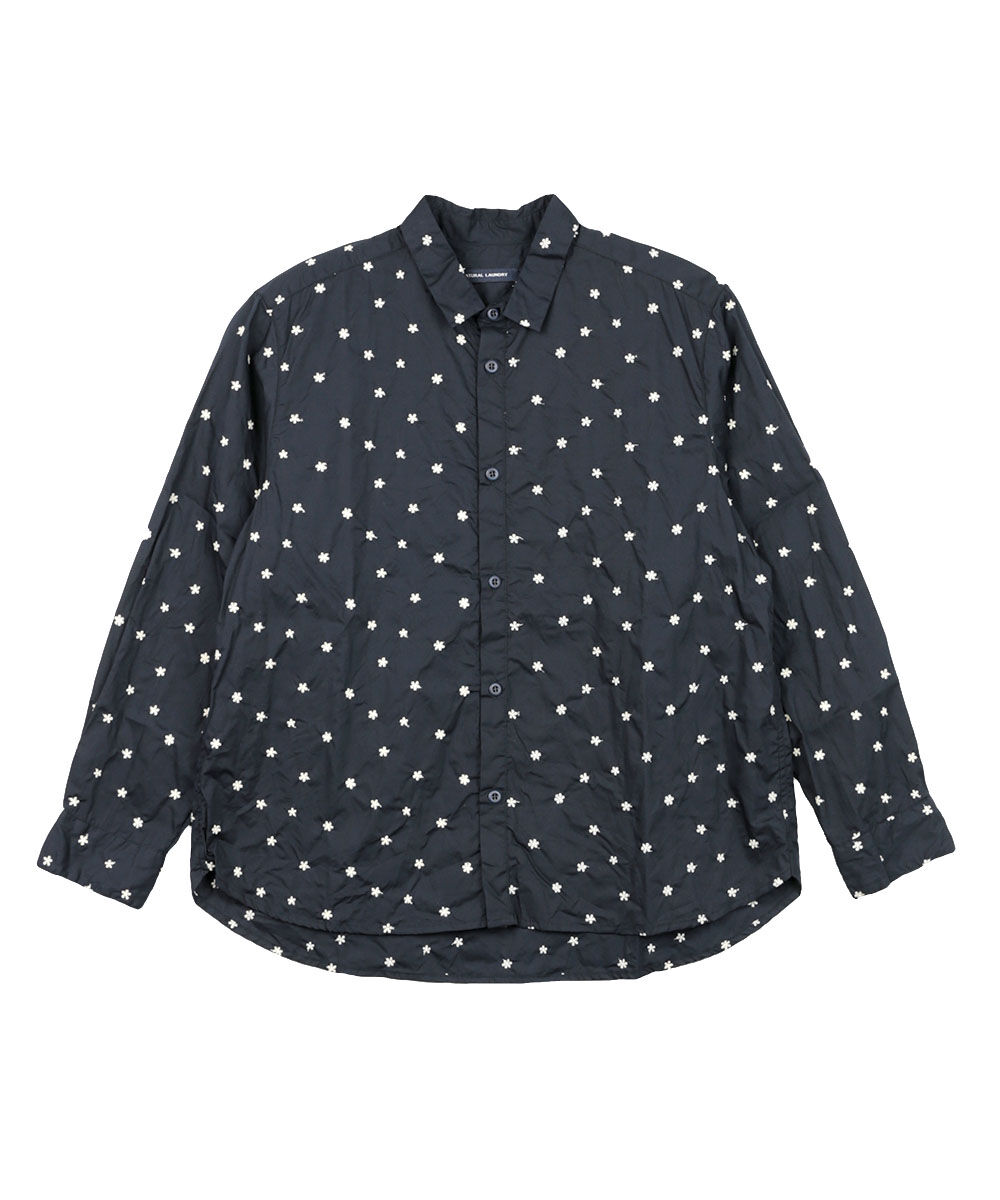 NATURAL LAUNDRY（ナチュラルランドリー） オハナ刺繍シャツ NATURAL