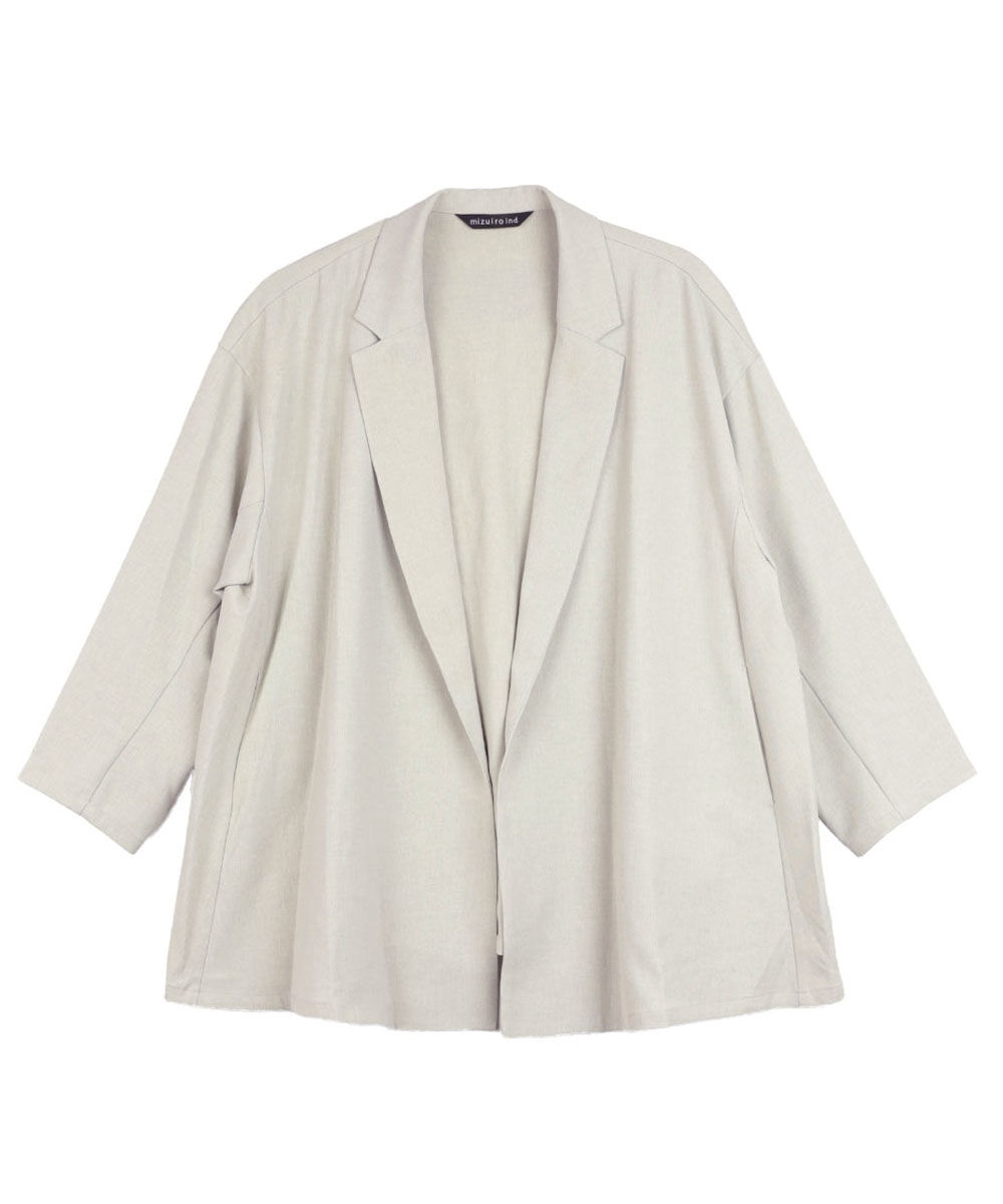 ミズイロインド テーラードシャツジャケット mizuiro ind 2025秋冬新作