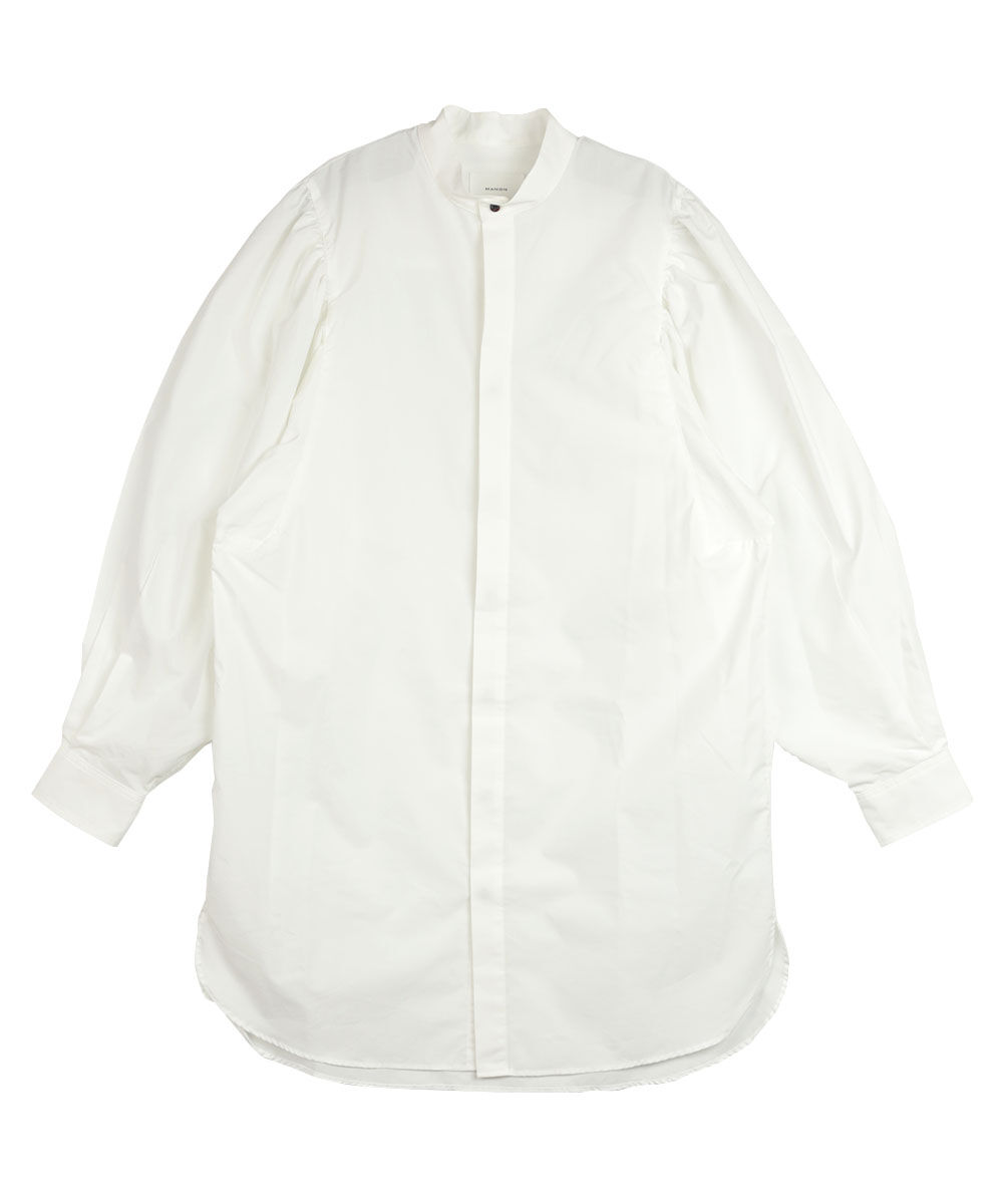 マノン ギャザースリーブロングシャツ MANON 2025秋冬新作 レディース