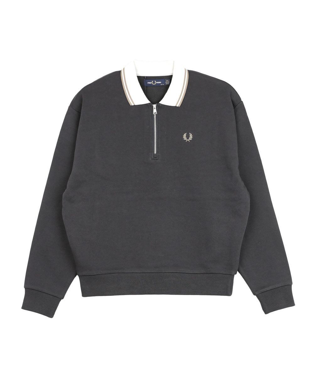 フレッドペリー Zip Neck Collar Sweatshirt FRED PERRY 2025秋冬新作