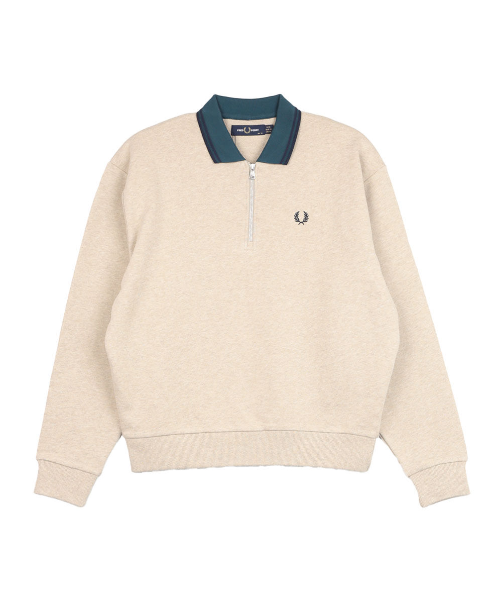フレッドペリー Zip Neck Collar Sweatshirt FRED PERRY 2025秋冬新作