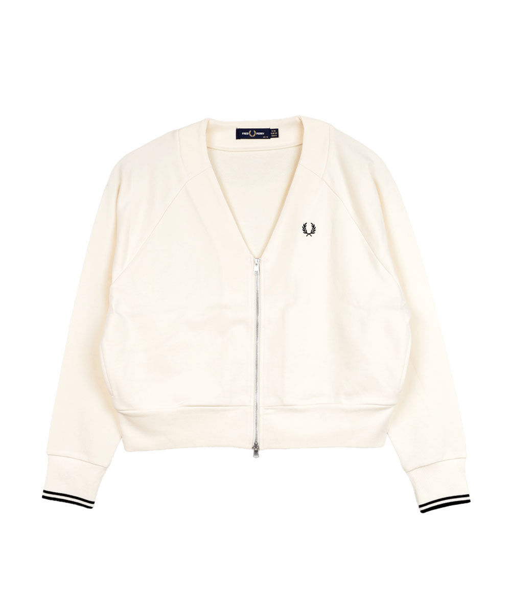 フレッドペリー Zip-Through Sweatshirt Cardigan FRED PERRY 2025秋冬