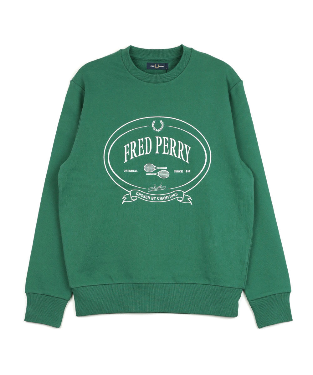 フレッドペリー Chosen by Champions Sweatshirt FRED PERRY M1605 国内正規品 2025秋冬新作 送料無料 フレッドペリー Chosen by Champions Sweatshirt FRED PERRY 2025秋冬