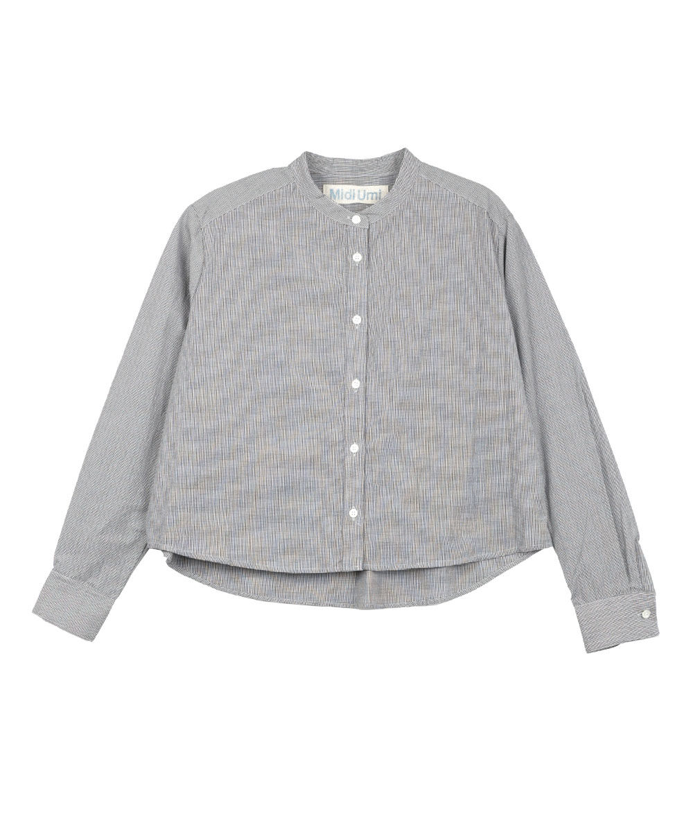 ミディウミ パターンショートシャツ Midi-Umi 2025秋冬新作 レディース