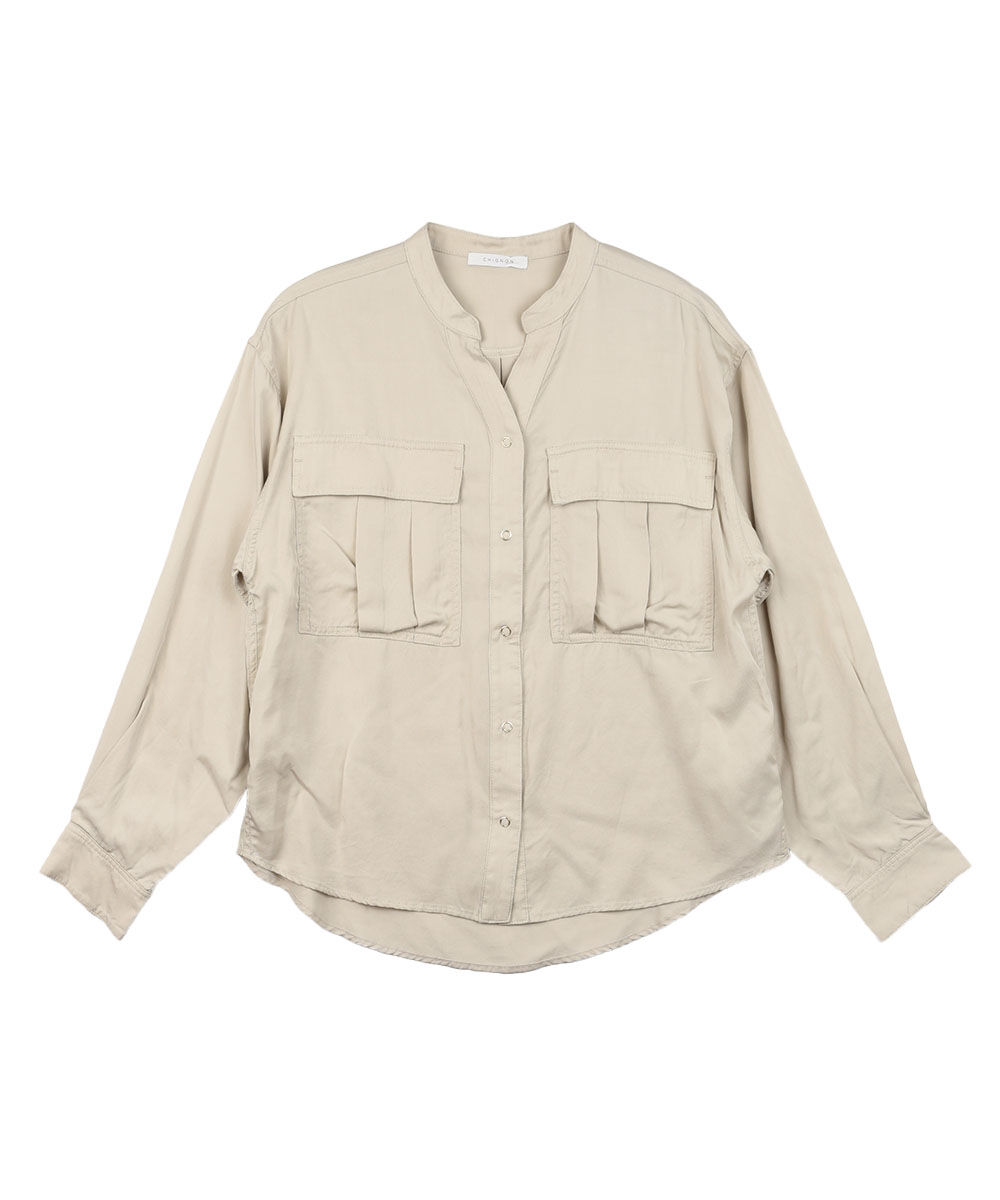 シニヨン ポケットデザイン加工シャツ CHIGNON 2025秋冬新作