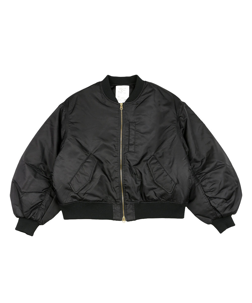 ストックアンドインテリジェンス ナイロンツイル中綿MA-1ショート