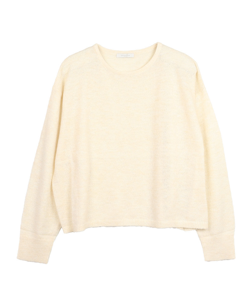 シニヨン シアーボリュームニットプルオーバー CHIGNON 2025秋冬新作
