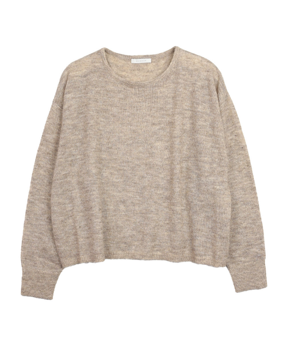 シニヨン シアーボリュームニットプルオーバー CHIGNON レディース 