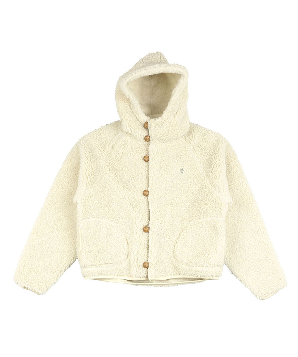 GYMPHLEX（ジムフレックス） ボアフーディ ショートジャケット