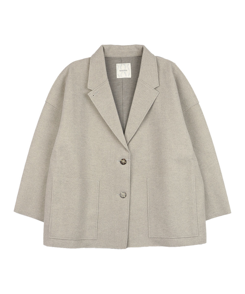 ソソット ウールライク ワイドテーラーハーフコート sosotto 42552424 国内正規品 2025秋冬新作 送料無料 ソソット ウールライク ワイドテーラーハーフコート sosotto 2025秋冬