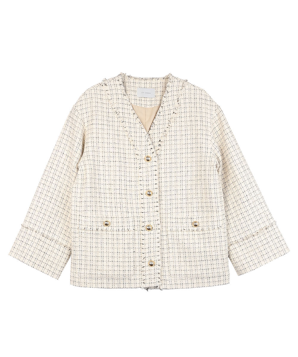 シニヨン ツイードジャケット CHIGNON 2026春夏新作 レディース 国内