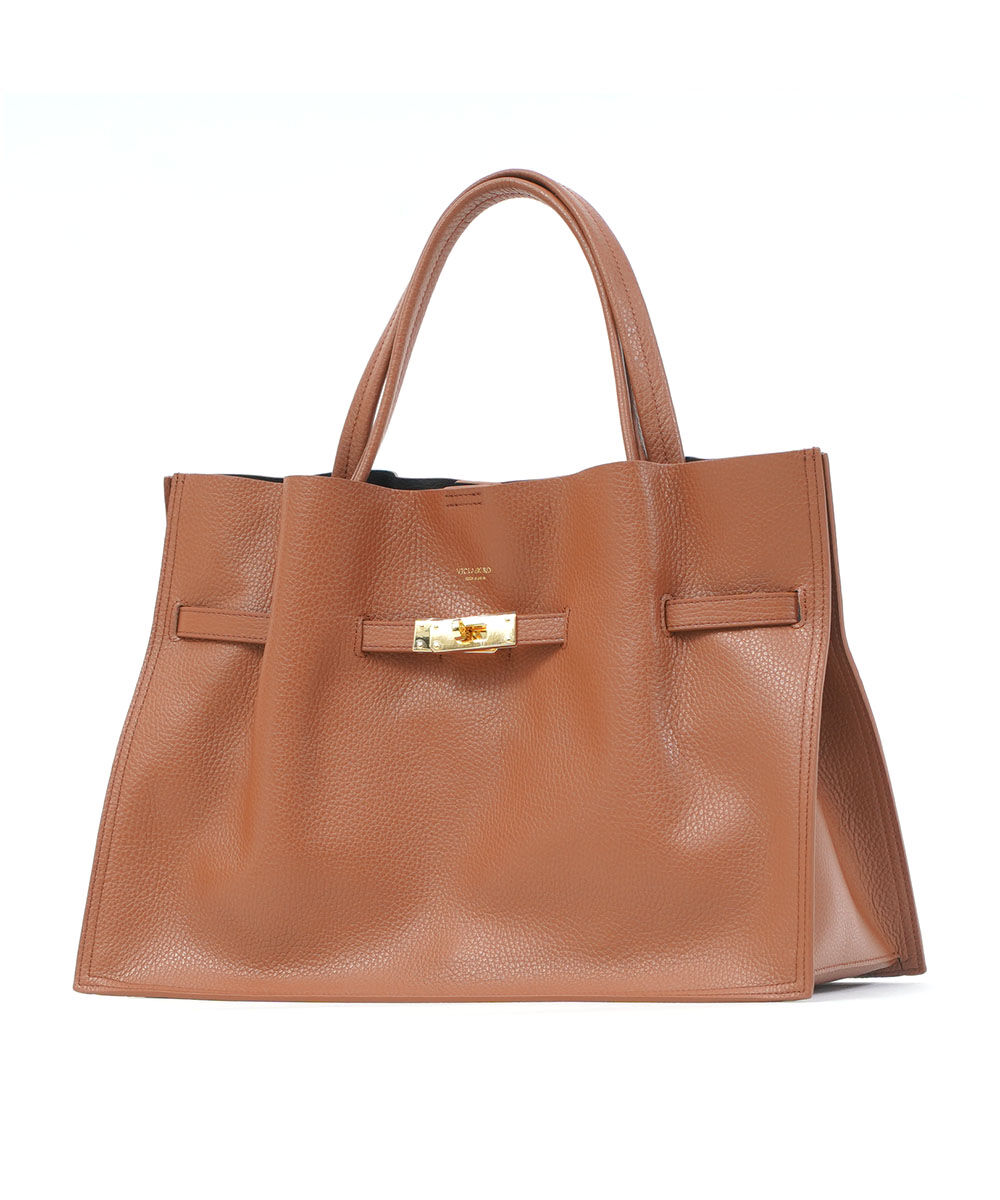 VIOLAd'ORO（ヴィオラドーロ） イタリアンWフェイスレザートートバッグ