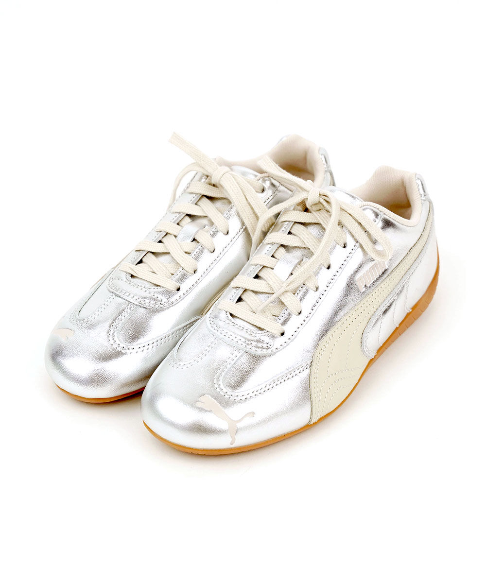 プーマ ウィメンズ スピードキャット シルバー スニーカー PUMA 2026春 プーマ ウィメンズ スピードキャット シルバー スニーカー PUMA 2026春