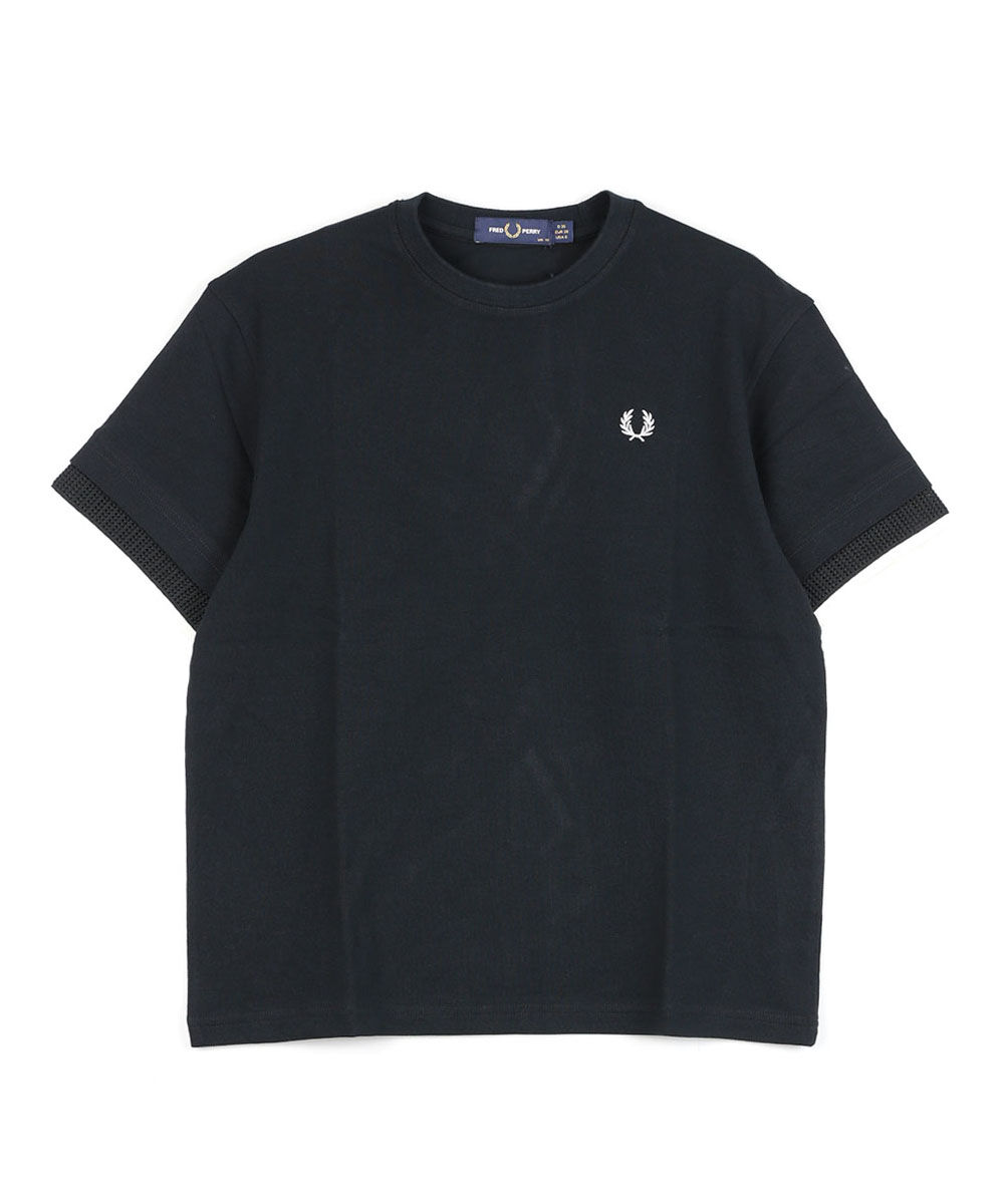 フレッドペリー MESH CUFF PIQUE T-SHIRT FRED PERRY 2026春夏新作