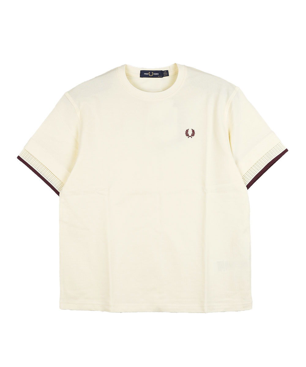 フレッドペリー MESH CUFF PIQUE T-SHIRT FRED PERRY 2026春夏新作