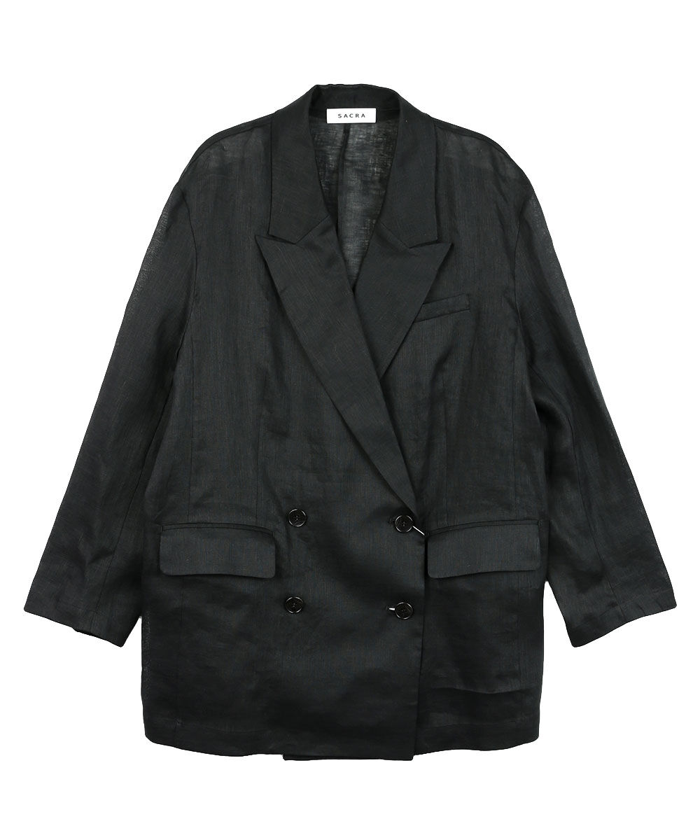SACRA ♥️未使用 シルク シーアー ナイロンジャケット サクラ サクラ ZEPHYR LINEN CLOTH JACKET SACRA 2026春夏新作 レディース
