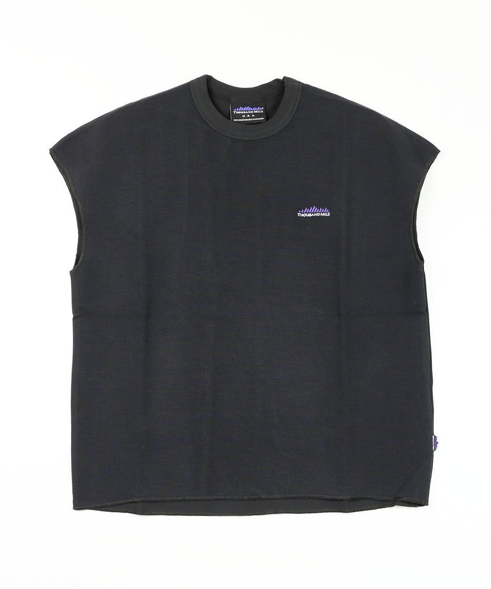 サウザンドマイル テックワッフル フレンチスリーブTシャツ THOUSAND