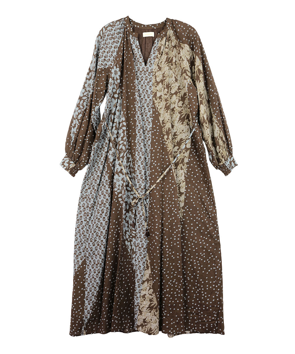 NE QUITTEZ PAS!（ヌキテパ） Cotton Rayon Patchwork Flower Print