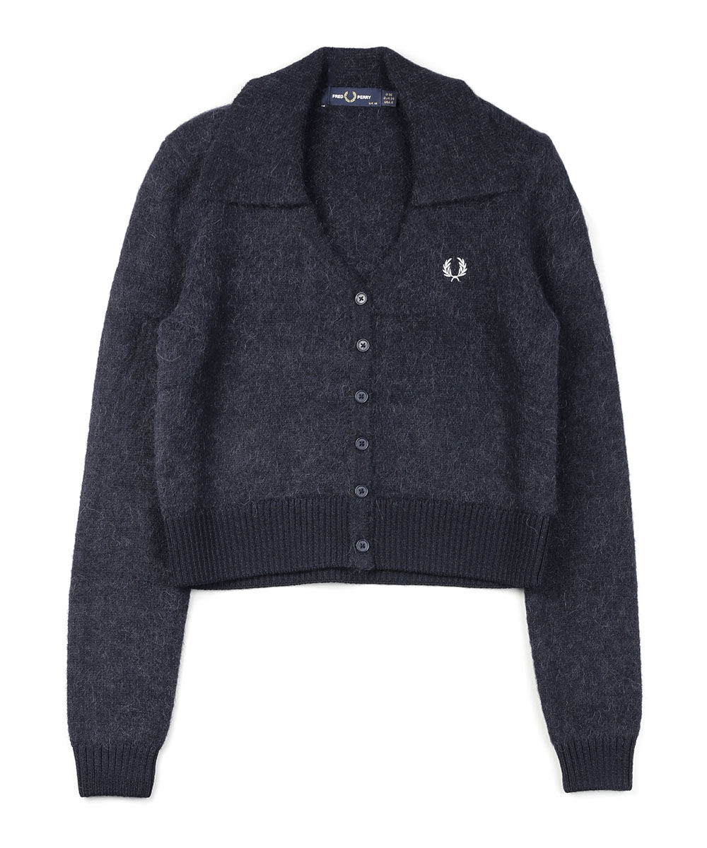 フレッドペリー BRUSHED CARDIGAN FRED PERRY 2026秋冬新作 レディース