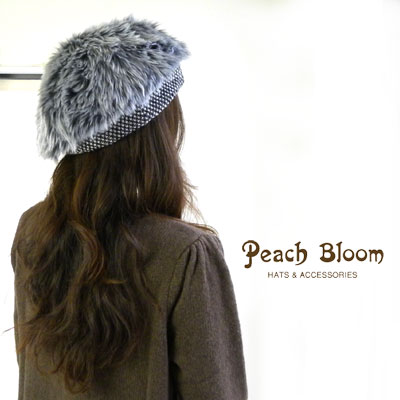 エーション】 PEACH BLOOM(ピーチブルーム)フェイクファーベレー