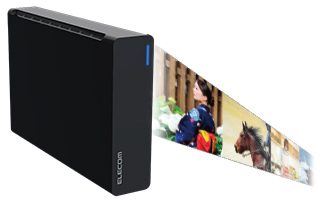 ELECOM（エレコム） 外付HDD ELD-CED020UBK [e:DISKデスクトップ USB3
