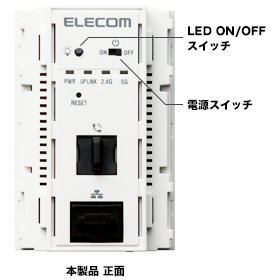 その他 ELECOM WAB-S733IW2-PD 法人向けマルチメディアコンセント対応PoE/11ac無線AP - WAB