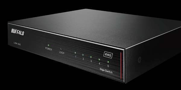 BUFFALO（バッファロー） スイッチングハブ LXW-2G5 [2.5GbE対応 5