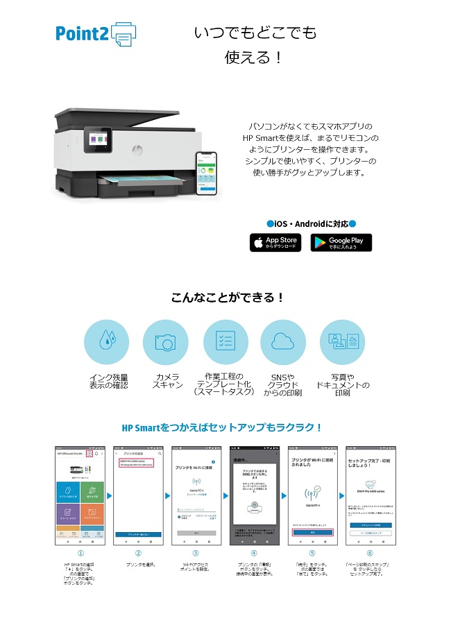 インクジェット複合機 HP 1KR53D#ABJ [OfficeJet Pro 9010 ビジネスインクジェット プリンタ コピー スキャン ファクス]