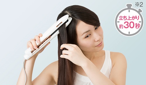 パナソニック ヘアーアイロン ナノケア EH-HS9E-W Panasonic ヘアアイロン パナソニック EH-HS9E-W [ストレート