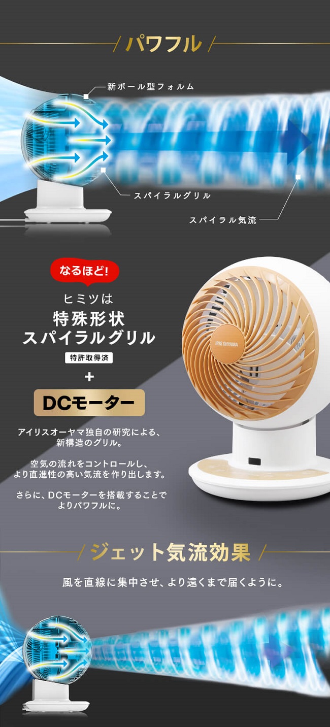 IRIS OHYAMA（アイリスオーヤマ） サーキュレーター PCF-SDCC15T-A