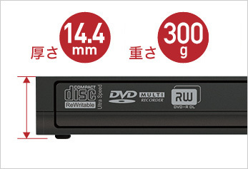 BUFFALO（バッファロー） ポータブルDVDドライブ DVSM-PTCV8U3-BKB