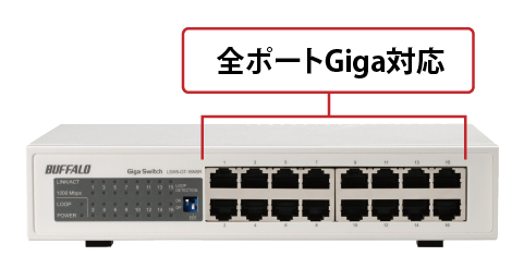 BUFFALO（バッファロー） スイッチングハブ LSW5-GT-16NSR [Giga