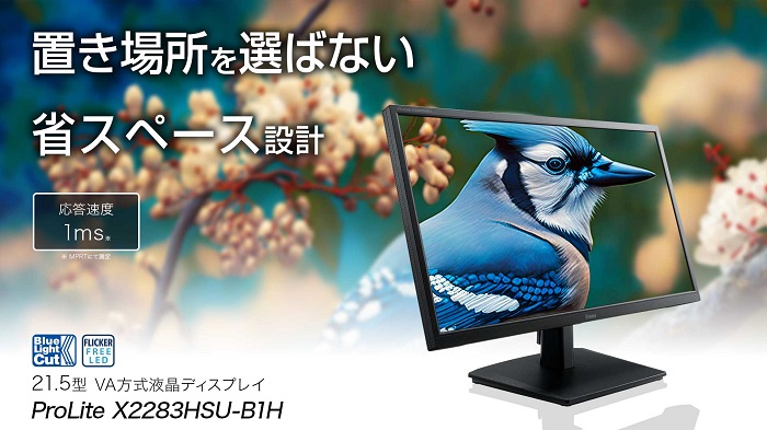 液晶ディスプレイ イーヤマ X2283HSU-B1H [21.5型液晶ディスプレイ