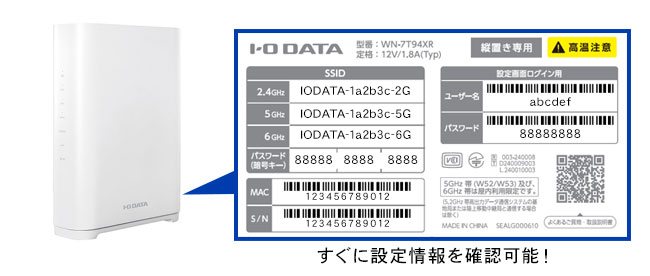 I-O DATA（アイ・オー・データ機器） 無線LANルーター アイ・オー