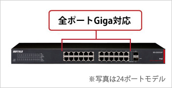 BUFFALO（バッファロー） スイッチングハブ BS-GS2008P [レイヤー2