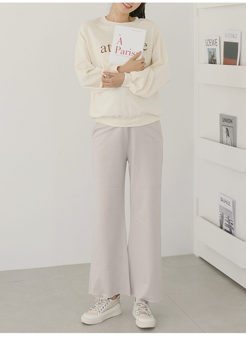 Ette 冷感 Sbp108 ズボン フレアパンツ ブーツカット マタニティ メール便可 ルームパンツ レギパン 夏 妊婦服 臨月 薄手 最安値挑戦 マタニティ