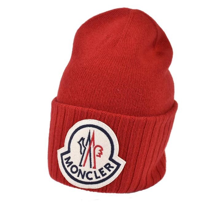 モンクレール ニット帽 レッド メンズ レディース MONCLER 