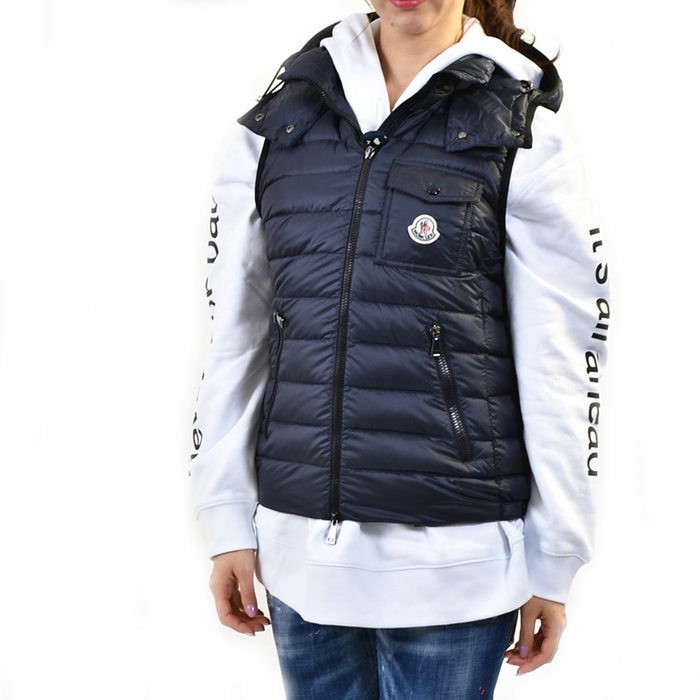 モンクレール ダウンベスト Moncler 1ac Glycine Gilet Imbottito 100gr Con ネイビー レディース ユーロブランド サンエー 通販 Yahoo ショッピング