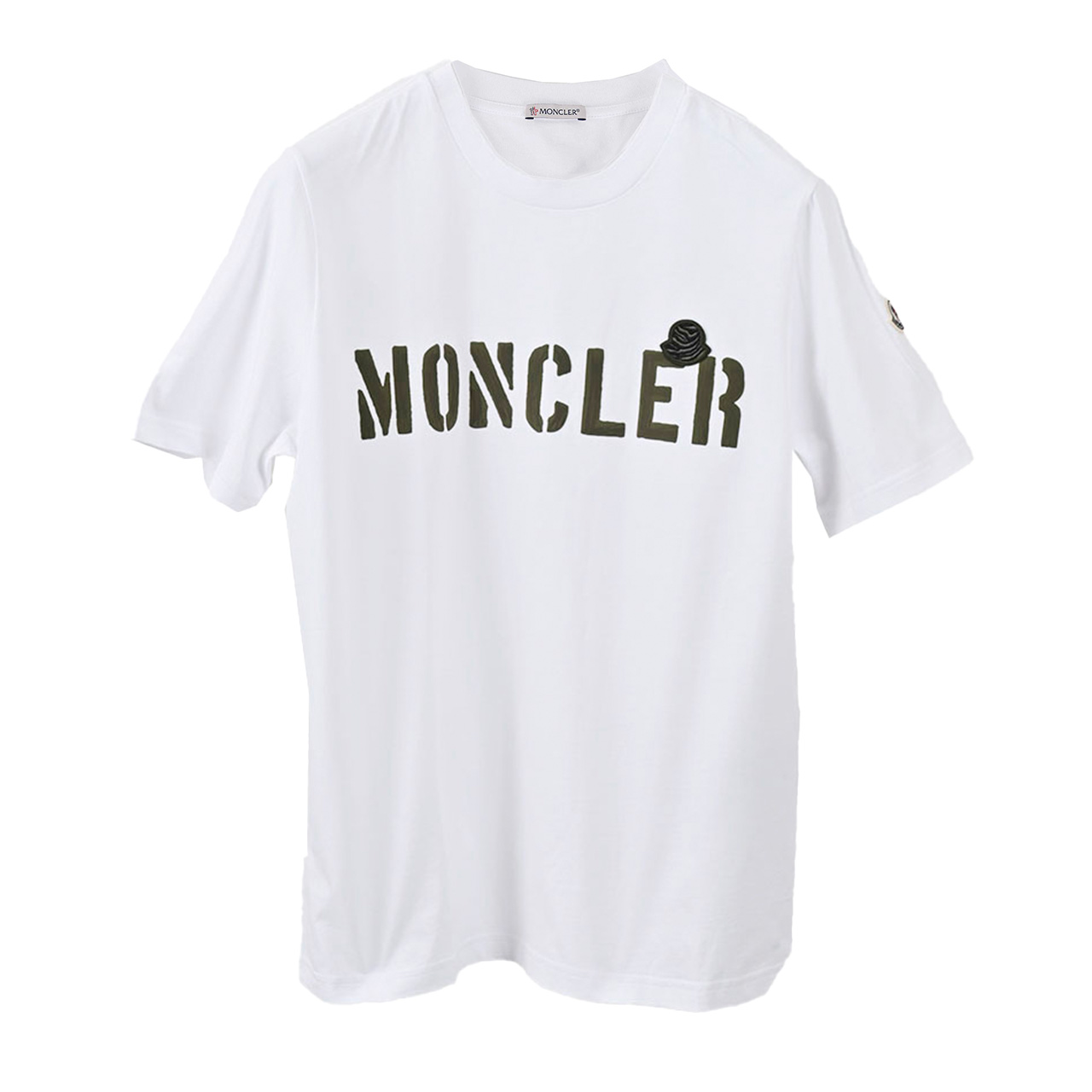 モンクレール MONCLER Tシャツ 8C00029 8390T 002 ホワイト 2023SS