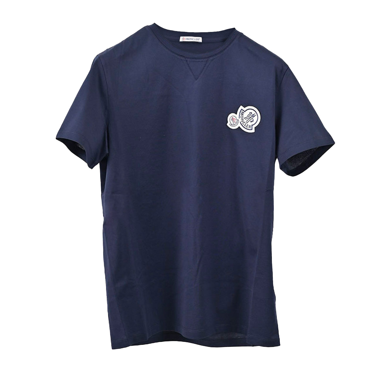 モンクレール MONCLER Tシャツ 8C000 58 8390Y 773 ネイビー 2023SS