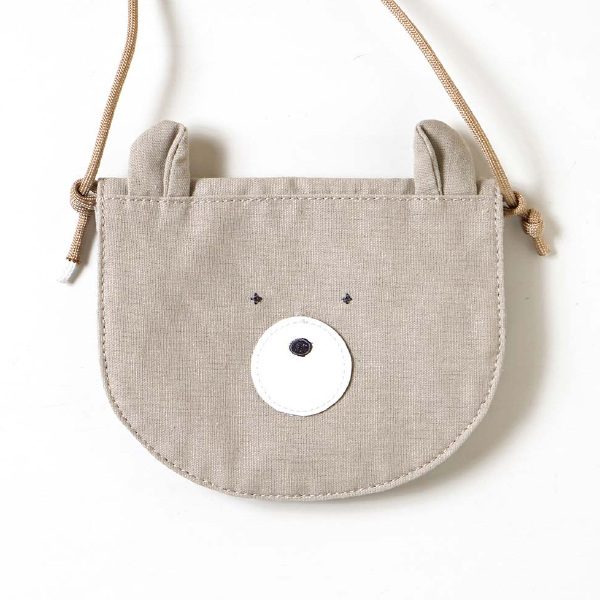 Hoppetta ホッペッタ 2wayポシェット くま FICELLE フィセル サコッシュ ベビー服 :57-20111003:木のおもちゃ ユーロバス 通販 10mois ディモワ 2wayポシェット リス 20111005