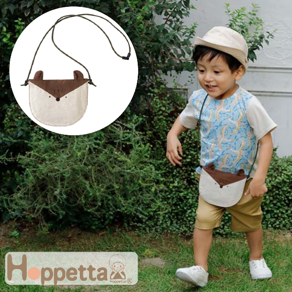 Hoppetta ホッペッタ 2wayポシェット リス FICELLE フィセル サコッシュ ベビー服 :57-20111005:木のおもちゃ ユーロバス 通販 10mois ディモワ 2wayポシェット リス 20111005