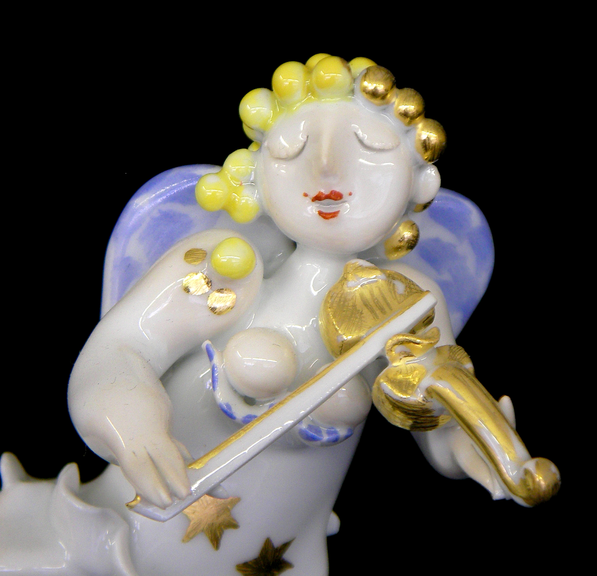 マイセン マイセン人形 天使の楽隊 チェロ 83134 新品 音楽 : ユーロ