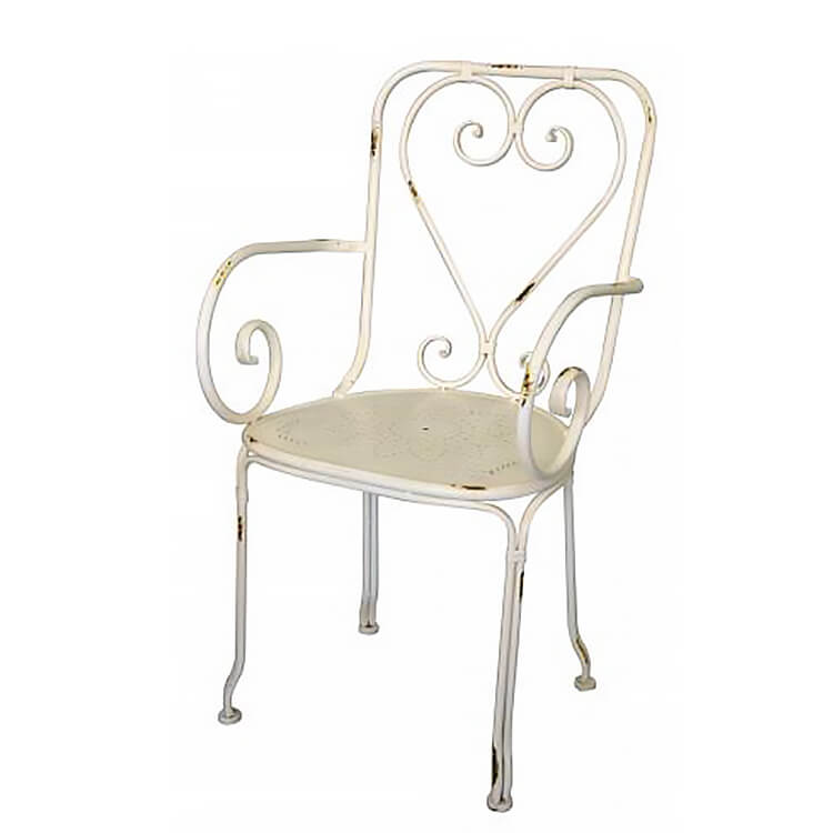 チェア ガーデンチェア chair ホワイト アンティーク アイアン 鉄製 
