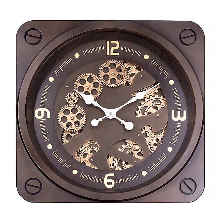 欠品中 壁掛け時計 おしゃれ 掛け時計 時計 clock 歯車 gearclock