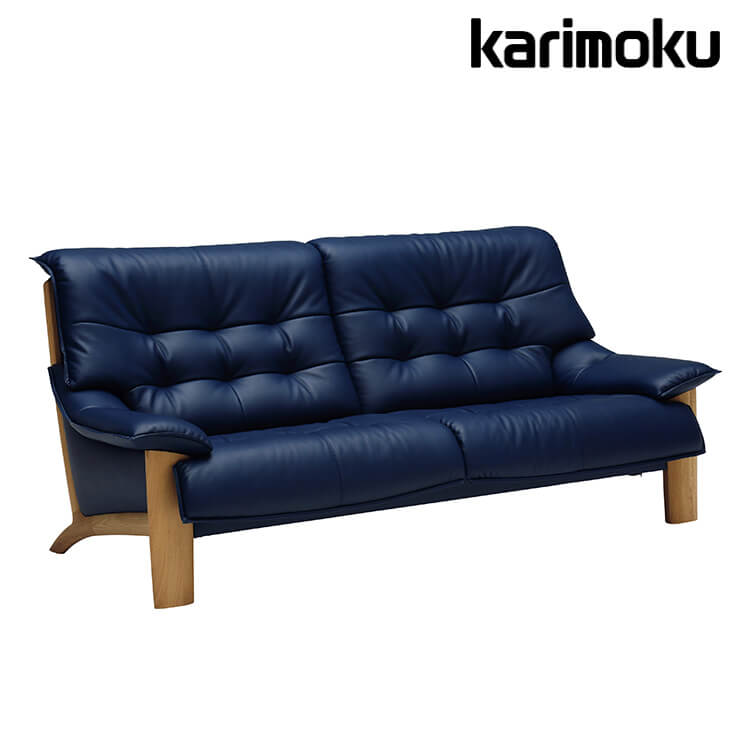 カリモク家具（KARIMOKU FURNITURE） ソファ ソファー 3人掛け 3P 本革